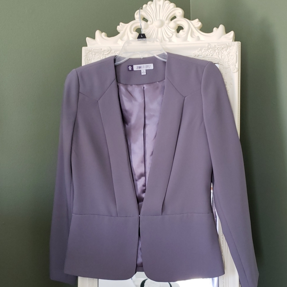 Jennifer Lopez Blazer Purple Gray Small